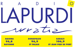 logo de radio lapurdi irratia, Bayonne 96,8 MHz - Saint Palais 96,9 MHz - Saint Jean Pied de Port 16,9 MHz 